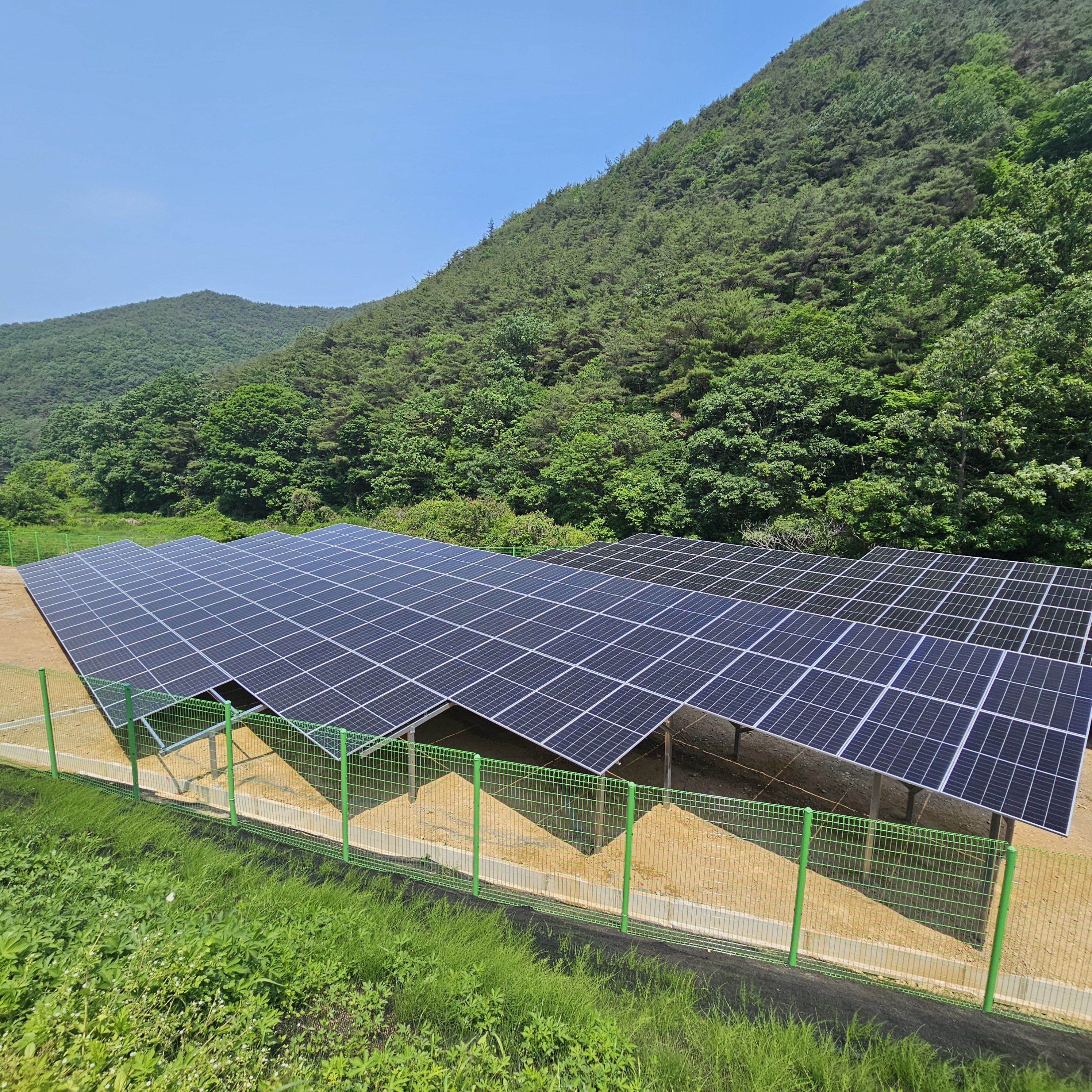 경남 창녕 태양광 발전소 전경